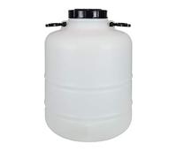 Bidón Garrafa Plástico Alimentario 30 litros y asas redondo. Boca ancha. Apto para agua consumo humano y todo tipo de líquidos o sólidos.