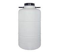 Bidón Garrafa Plástico Alimentario 50 litros con asas redondo. Boca ancha. Apto para uso alimentario y todo tipo de líquidos.