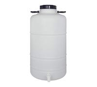 Bidón Garrafa Plástico Alimentario 50 litros con grifo y asas redondo. Boca ancha. Apto para agua consumo humano y todo tipo de líquidos.