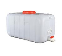 Bidón para agua Cubos De PláStico De Calidad Alimentaria Con Grifo Gran Capacidad Contenedores Tanques De Almacenamiento De Agua DoméSticos Rectangular Blanco Grandes DepóSitos De Agua(Size:160L)