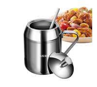 Bidón para encimera de cocina - Juego de tarros de especias, cuchara de tapa reutilizable, recipiente multifuncional | Recipiente de acero inoxidable para aceite, azúcar, café, té, hierbas, dulces