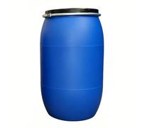 Bidón Plástico Azul, Barriles De Envío Con Tapa Y Anillo, Diseño Hermético Y Sistema De Control, Alternativa Al Bidón De Agua Y Barril De Lluvia Para Almacenaje(100l)