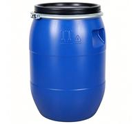 Bidón Plástico Con Tapa, Gran Bidón Azul Para Envío Y Almacenaje, Bidón De Agua Para Transporte Exterior, Contenedor Industrial Hermético(100l)