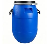 Bidón Plástico Con Tapa, Gran Bidón Azul Para Envío Y Almacenaje, Recipiente Alimenticio Hermético Para Restaurante Hogar(100l)