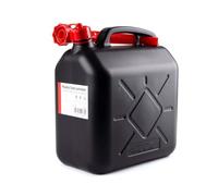 Bidón plástico para combustible RZTOOLS 20 LITROS | Homologado ONU | Apto gasolina, diésel y aceites | Embudo incluido | Bidón homologado resistente y antigoteo para coche, moto o maquinaria
