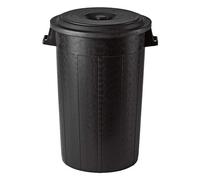 Bidón Stefanplast Con Tapa, Modelo 25110+25990, Color Negro, Para Uso Y