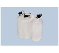 Hünersdorff Bidón doble ECO 5,5+3 L PEAD homologación UN color natural con accesorios negros