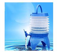 Bidones agua 5L Bidón Plástico Con Grifo Plegable Contenedor De Agua Con Espita, Emergencia Jarra Portadora De Almacenamiento De Agua Cubo De Agua Por Cámping Al Aire Libre Plegable Portátil Bolsa De