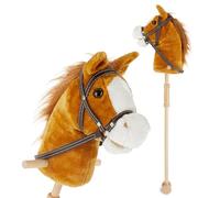Bieco 74000191 - Hobbyhorse Braunie 100 cm, Aproximadamente 102,5 x 24 x 27 cm