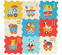 Bieco Alfombra de rompecabezas | Alfombra de juego para bebé | XXL Puzzle Niños Alfombras | Manta para gatear bebé Alfombra de juego para niños Alfombra para gatear Letras Aprendizaje Alfombra de