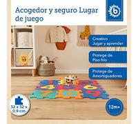 BIECO Alfombra Puzzle Bebe | 10 Piezas Puzzle Suelo Bebe | Alfombra Bebe Puzzle | Puzzle Alfombra para Suelo Niños Parque Infantil Piezas Suelo Acolchado Bebe Suelo para Bebes Acolchado Suelo Puzzle