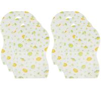 BIECO Baberos Desechables | 30 unidades de celulosa | Ideal para viaje | Babero Bebé | Toallas para Bebé | Baberos Blancos con Motivos | Atar (Paquete de 2)
