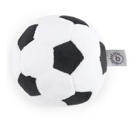 BIECO Balón de fútbol Suave con sonajero | Ø 10 cm | Pelota de Tela para bebé con sonajero | Peluche Suave | Juguete pequeño para bebés | Balón niños pequeños