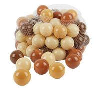 Bieco Bolas para piscina de bolas Chocolate Bliss | 100 unidades | bolas de colores | piscina de bolas para niños Baby Ball Niños | Juegos para exteriores