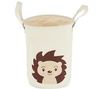 Bieco Cesto de lavandería para bebé, erizo Piksi, gran cesta de almacenamiento para niños, algodón y resistente al agua, para guardar la habitación de los niños, cesta de ropa infantil