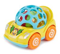 BIECO Coche de Retroceso con Sonajero, Amarillo | Coche de Juguete | para Bebé | Coches Cuerda | Juguete a Partir 1 año | Regalos Cars | Juguetes +1 año