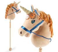BIECO Hobby Horse Niños Unicornio Magia | Caballo | Cabeza de Caballo con Palo Juguete para Montar
