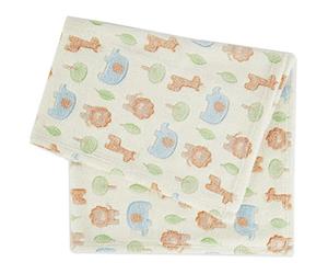 BIECO Manta Bebé Zoo Animales | Manta Bebé | de Felpa | Baby Blanket | Colcha Infantil Niño | para Cochecito | Envolvente
