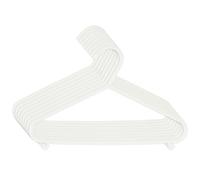 Bieco - Perchas infantiles, colores lisos blanco nácar, 8 unidades