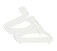 Bieco - Perchas infantiles, colores lisos blanco weiß Talla:16 Stück