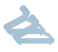 Bieco Perchas para niños, 16 unidades, color azul, longitud aprox. 30 cm, percha para bebé, percha de plástico para niños, organizador de bebé, organizador para armario, percha para ropa de bebé