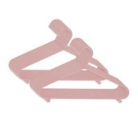 Bieco Perchas para niños y bebés, 16 Unidades, Color Rosa Viejo, Longitud Aprox. 30 cm, Organizador de plástico para Armario, Ropa de bebé