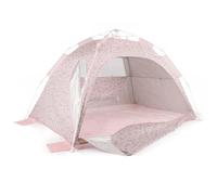 Bieco Strandmuschel Pop Up XXL - Quick-Up tienda de playa, montaje rápido con protección UV 80+, protección solar para bebés, niños y familia, tienda automática para 3-4 personas - Dreamy Flowers
