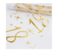 Bieiyhe Camino de Mesa 18 Cumpleaños 28cmx5m,Camino de Mesa Happy Birthday,Camino de Mesa Decoración Fiesta,Camino de Mesa de Organza,Camino de Mesa Feliz Cumpleaños Rectangular para Hombres y Mujeres