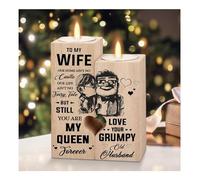 Bieiyhe Portavelas en Forma de Corazón Velas Amistad Regalos Candelabros Regalo para Una Buena Amiga Regalo Amiga Cumpleaños Portavelas de Madera Romántico Portavelas Vintage para San Valentín