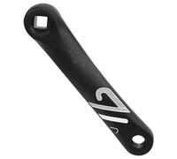 Biela de bicicleta de montaña de aleación de aluminio izquierda, brazo de manivela simple, cuadrado, rombo, estriado, mano izquierda, manivela cónica