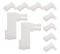 Biela Deflectora del Aire Acondicionado 10 Piezas Mp35ab | Plástico Blanco, Conector Superior E Inferior de Palas, Repuesto para Hvac Interior, Fácil Sustitución
