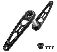 Biela MTB Hollow 165mm Perfil Narrow-Wide Anti-caída | Eje cromoly largo, para torsión superior, transmisión , 170mm, para ciclismo exigente(170mm for cranks none)