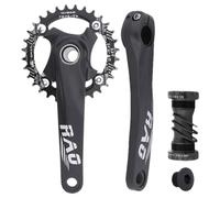 Biela para Bicicleta | Cojinete de Bicicletas de una sola velocidad integrado hueco de 170 mm - Soporte inferior de aleación de aluminio ligero para desplazamientos en carretera