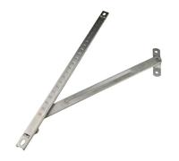 Biela Puente Roto Puertas y Ventanas de Aluminio Tope Corto 10 Pulgadas Refuerzo de Viento de Acero Inoxidable