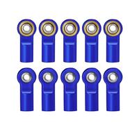 Biela RC para Axial para SCX10 para Tamiya CC01 1/10 RC Crawler Piezas De Metal M4 Enlace Extremo Barra Acoplamiento Junta Esférica Juntas Amortiguador(Blue)