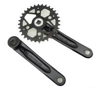 Bielas de 32 dientes de 175 mm para bicicletas de montaña, brazos de manivela de aleación de aluminio, placa de acero, interfaz cónica cuadrada compatible con velocidades de 7 a 10