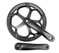 Bielas de aleación de aluminio de 152 mm para bicicletas plegables que soportan el uso de platos 32T 48T y 52T sin herramientas adicionales (52T)