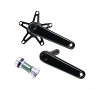 Bielas de aluminio hueco ligero para bicicleta plegable, para dub | Interfaz de bloqueo, compatible con BCD130, araña de montaje directo de tres pernos, para juego de brazo de manivela de