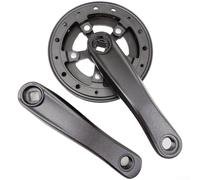 Bielas de bicicleta, plato cuadrado de aleación de aluminio cónico de 140 mm 28T 30T 32T para transferencia de potencia suave y bicicletas plegables compactas para jóvenes jinetes (28T)