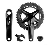 Bielas de plato doble para bicicletas eléctricas y bicicletas de carretera, 170 mm de longitud, compatible con varias velocidades (39/53T)