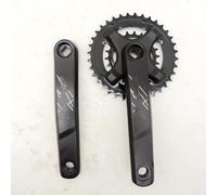 Bielas para bicicleta de montaña, juego de platos 36/22T, brazos de manivela de aleación de aluminio de 175 mm, interfaz cónica, para transmisiones de 8-9 velocidades, color negro