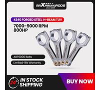 Bielas para BMW 318I 318IS 318TI E30 E36 M40 Racing EN24, varillas para M42B18 M44B19 144mm ARP2000 flotante EN24 TUV