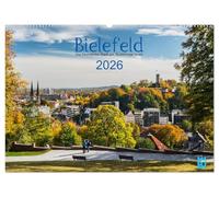 Bielefeld - Die freundliche Stadt am Teutoburger Wald (Wandkalender 2026 DIN A2 quer), CALVENDO Monatskalender: Bielefeld mit den schönsten Plätzen und Gebäuden.