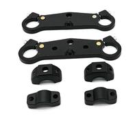 Bieletas Descenso Trasero Enlaces de Descenso Amortiguador de Horquilla Delantera para Motocicleta, Placa de conexión e Inferior, Compatible con Moto Pocket Dirt Pit Bike de 47cc y 49cc(Black)