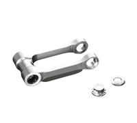 Bieletas Descenso Trasero Enlaces de Descenso Compatible con Yamaha YZ125 YZ250 X Series + 5mm ~-25mm CNC suspensión Ajustable Enlace de Descenso Piezas de Motocicleta(Silver)