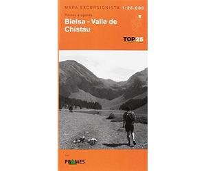 Bielsa - Valle de Chistau: MAPA EXCURSIONISTA 1:25.000 (ESCALA 1:30.000)