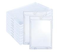 BieMian Wigearss - Juego de 10 portatarjetas magnéticas 35PT con protección UV para tarjetas coleccionables - Cajas transparentes de almacenamiento para tarjetas de juego y deportes