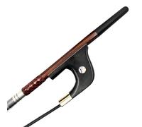 Bien Equilibrado Arco Violín Arcos 1 Pieza De Arco De Contrabajo Vertical Estilo Francés De Madera De Serpiente Con Letras De Madera De Serpiente Con Rana De Ébano Montada En Cobre De 3/4(Snakewood 2)