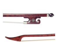 Bien Equilibrado Arco Violín Arcos Arco De Estilo Barroco Vintage De Madera De Brasil Madera De Serpiente Y Fibra De Carbono Para Violín 4/4 De Crin De Caballo Blanca Y Negra(Snail Tail Frog)