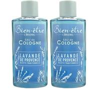Bien-être - Eau de Cologne au Parfum de Lavande Sauvage - 250 ml (Paquete de 2)